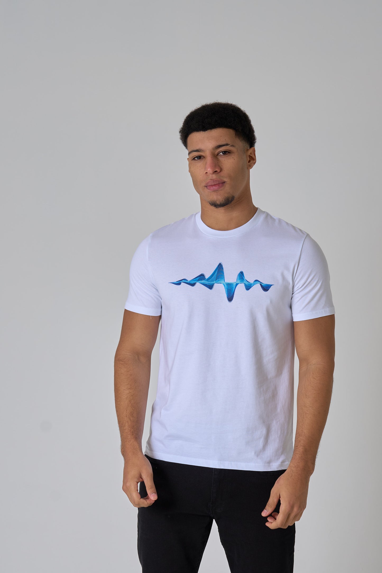 White Soundwave T-Shirt