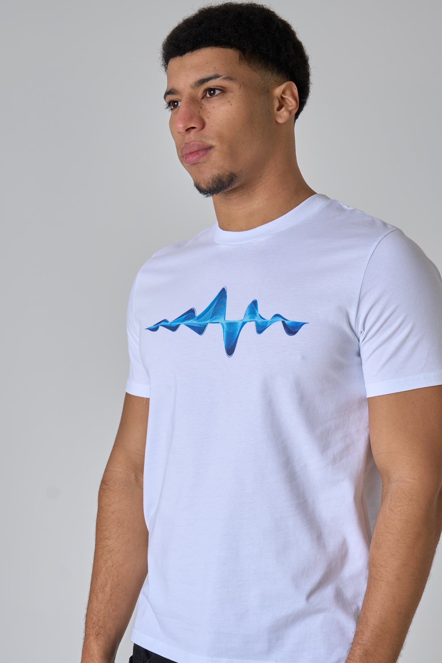 White Soundwave T-Shirt